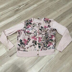 Ted Baker London KARLIA Long Sleeves Blossom Jacquard Cardigan‎ in Nude Pink 2